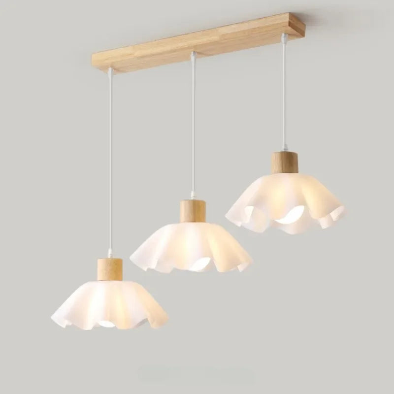 plafonnier led fleur style nordique rétro japonais décoratif 	 2023 - vue 3 sur 11