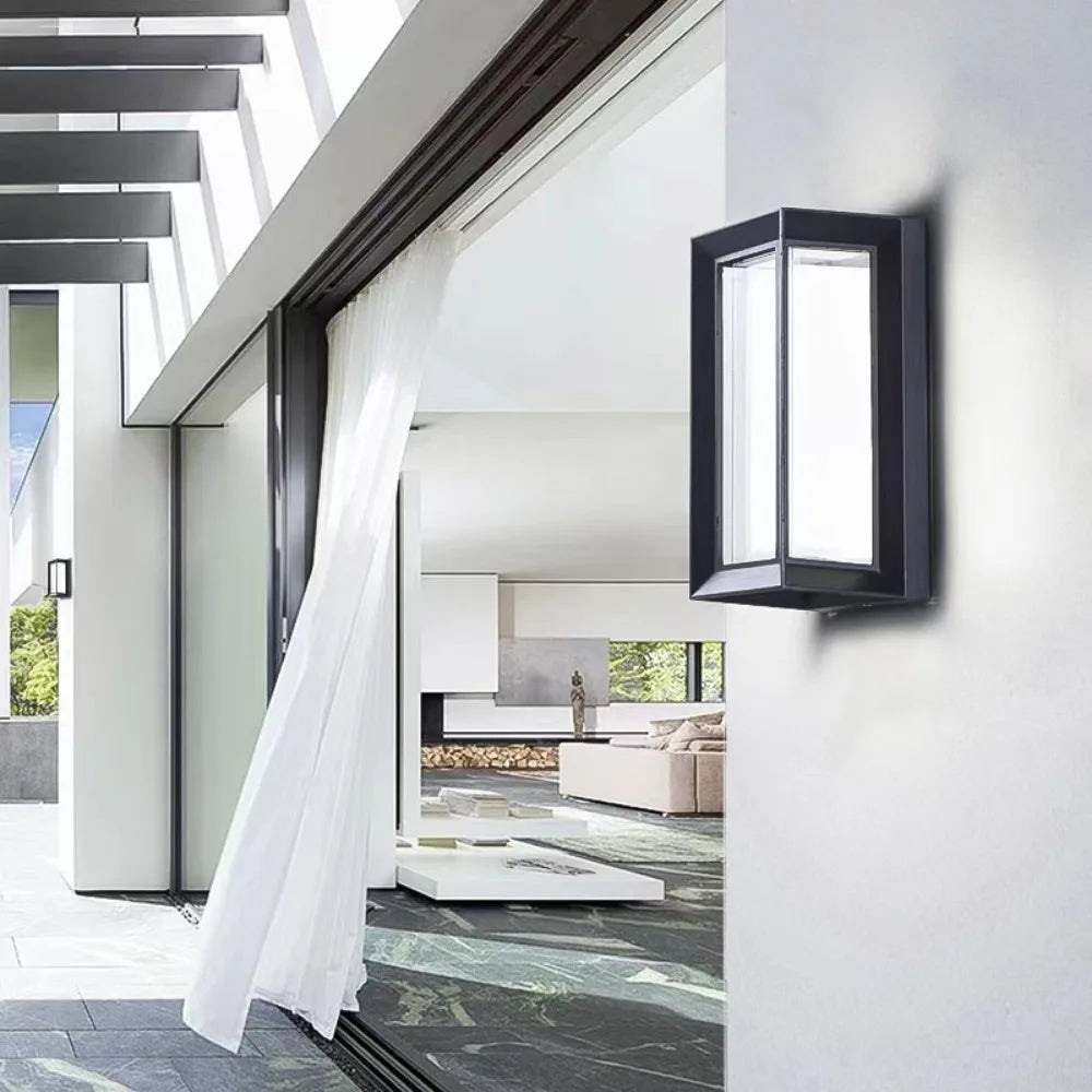 Applique murale extérieure Led moderne Ip65 étanche porche balcon jardin extérieur applique lumières Villa terrasse maison luminaires - vue 5 sur 7