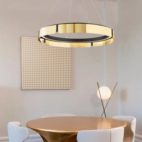 plafonnier led rond design moderne minimaliste luminaire - vue 10 sur 14