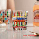 Lot 2 verres cristal motifs gothiques design zecchin