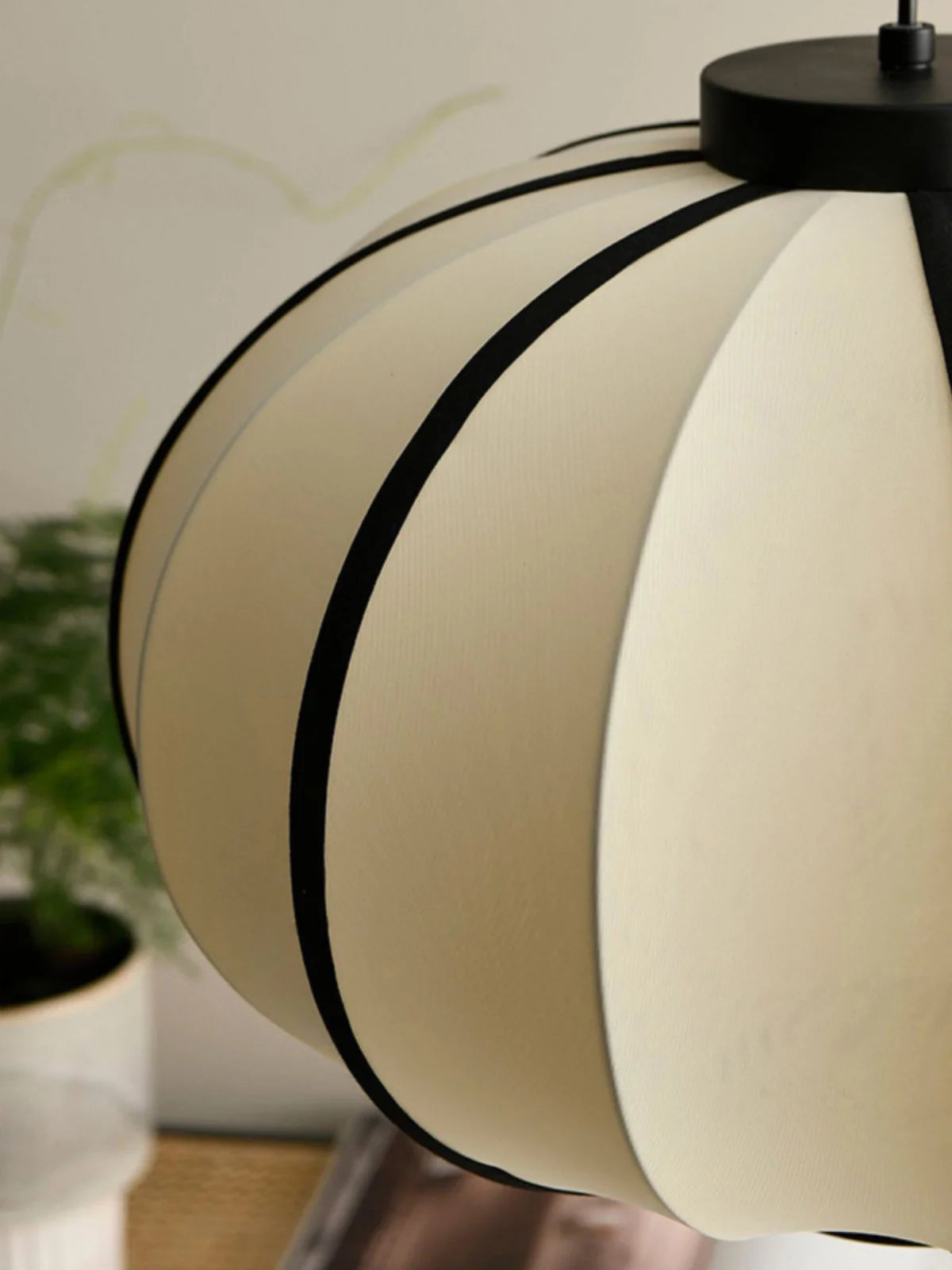 piet lanternes simples design tissu abat-jour décoration lumière - vue 8 sur 11