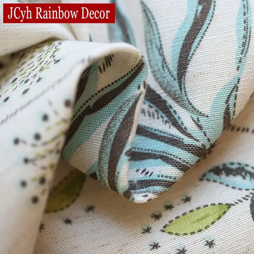 Rideau moderne motif feuilles pour salon chambre - vue 6 sur 7