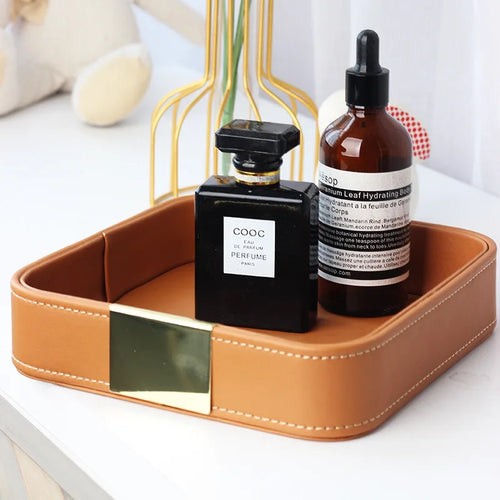 valet vide poche luxe en simili cuir pour ranger vos petites affaires - vue 3 sur 6