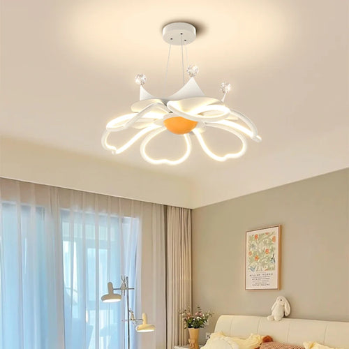 plafonnier moderne en forme de fleur pour décoration romantique - vue 5 sur 14
