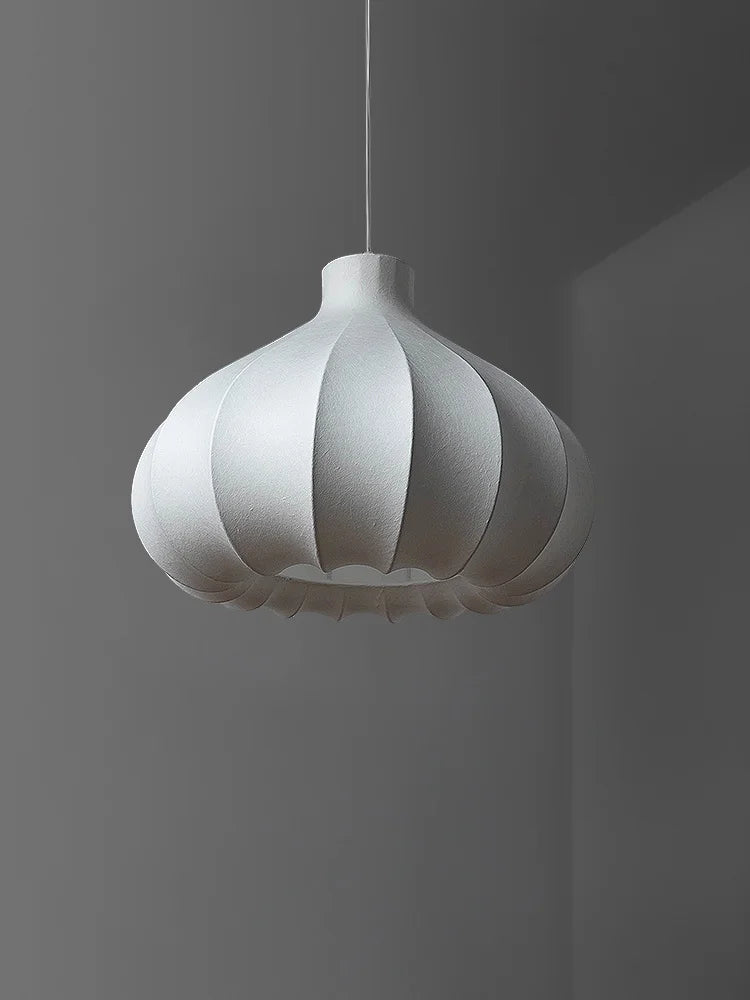 lustre nordique minimaliste wabi sabi en soie led