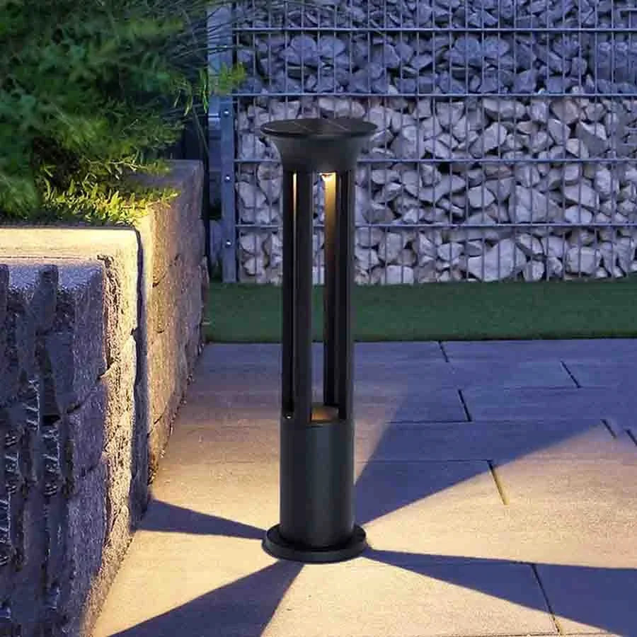 lampe solaire d'extérieur en aluminium pour éclairage de jardin - vue 3 sur 24