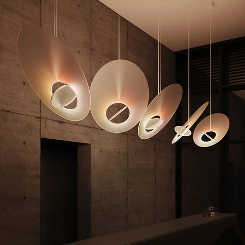 Suspension LED design nordique ovni pour restaurant ou salon - vue 4 sur 6