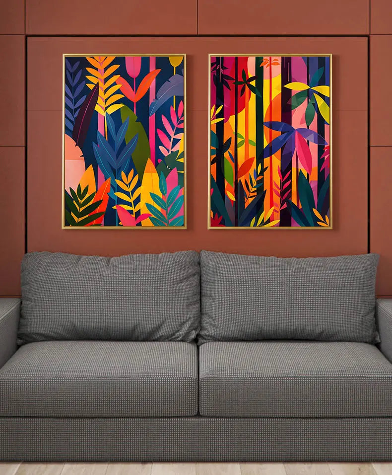 peinture abstraite décorative pour art esthétique mural