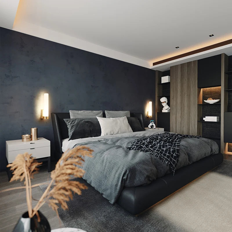 applique murale led en verre design nordique moderne et décoratif - vue 5 sur 12