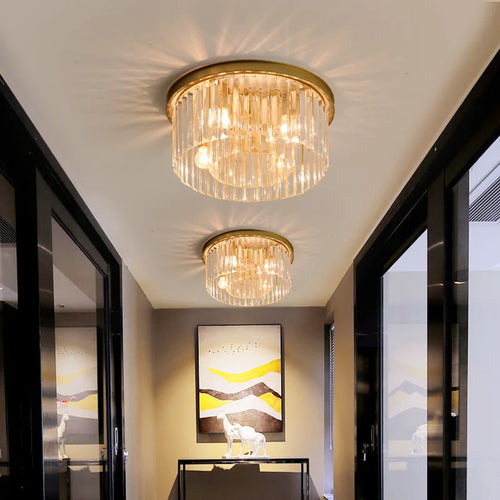 plafonnier en cristal de luxe métal minimaliste pour intérieur - vue 3 sur 14