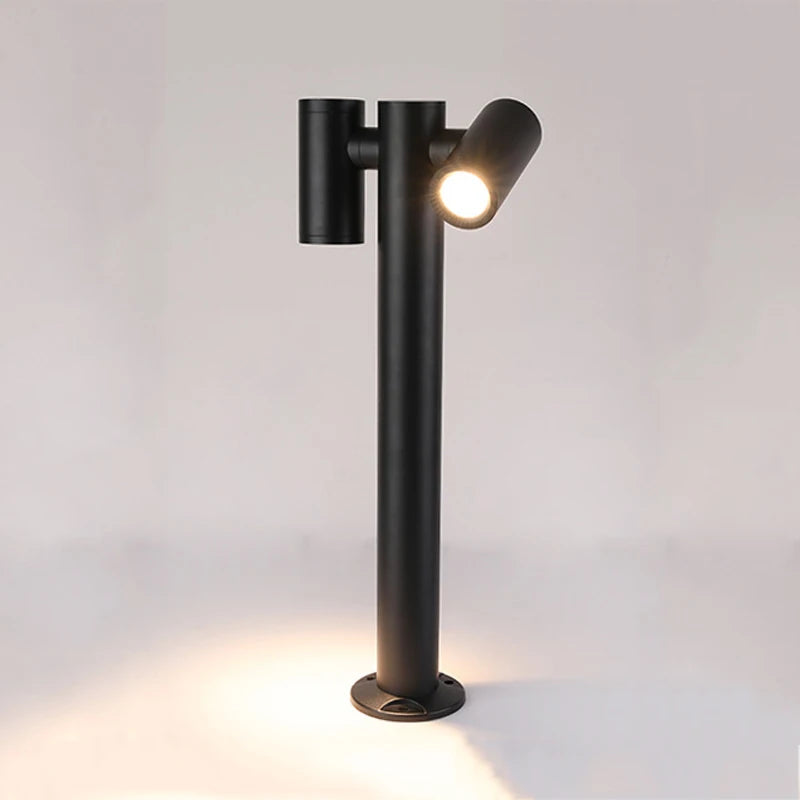lampe de jardin double tête rotative éclairage créatif extérieur
