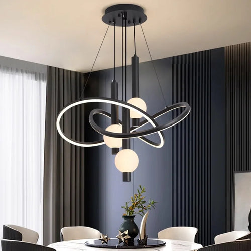 lustre nordique lampes suspendues pour éclairage intérieur - vue 2 sur 8