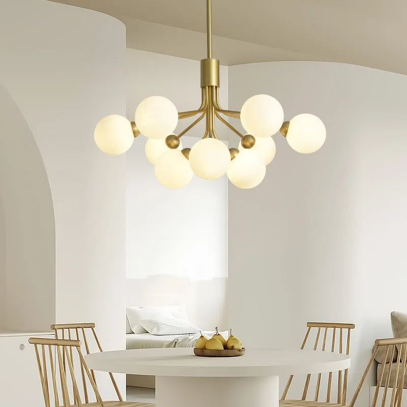 suspension en verre design nordique pour un éclairage moderne - vue 4 sur 10