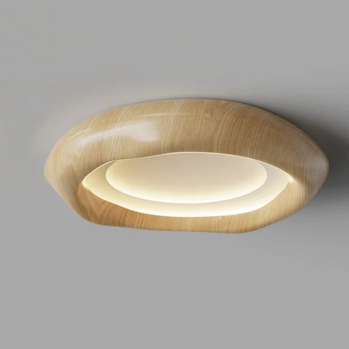 plafonnier créatif en bois pour éclairage agréable et protection des yeux - vue 10 sur 12