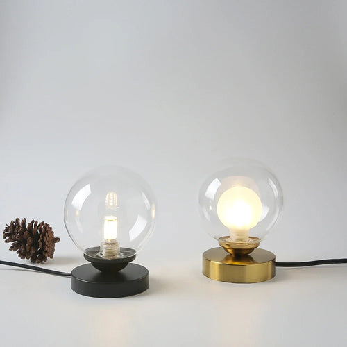 lampe de lecture led en verre doré pour décoration intérieure - vue 2 sur 8