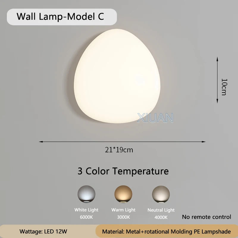 applique murale moderne en forme de nuage blanc pour intérieur - vue 10 sur 12