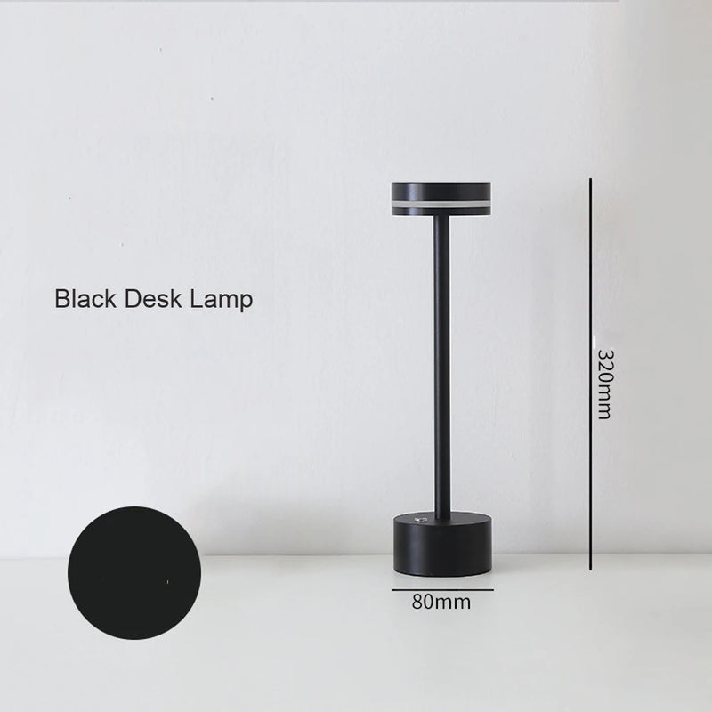 Lampe de Table pour chambre à coucher rechargeable LED interrupteur tactile lampe de bureau pour Restaurant lumières rechargeables USB-C lampe de Table de charge