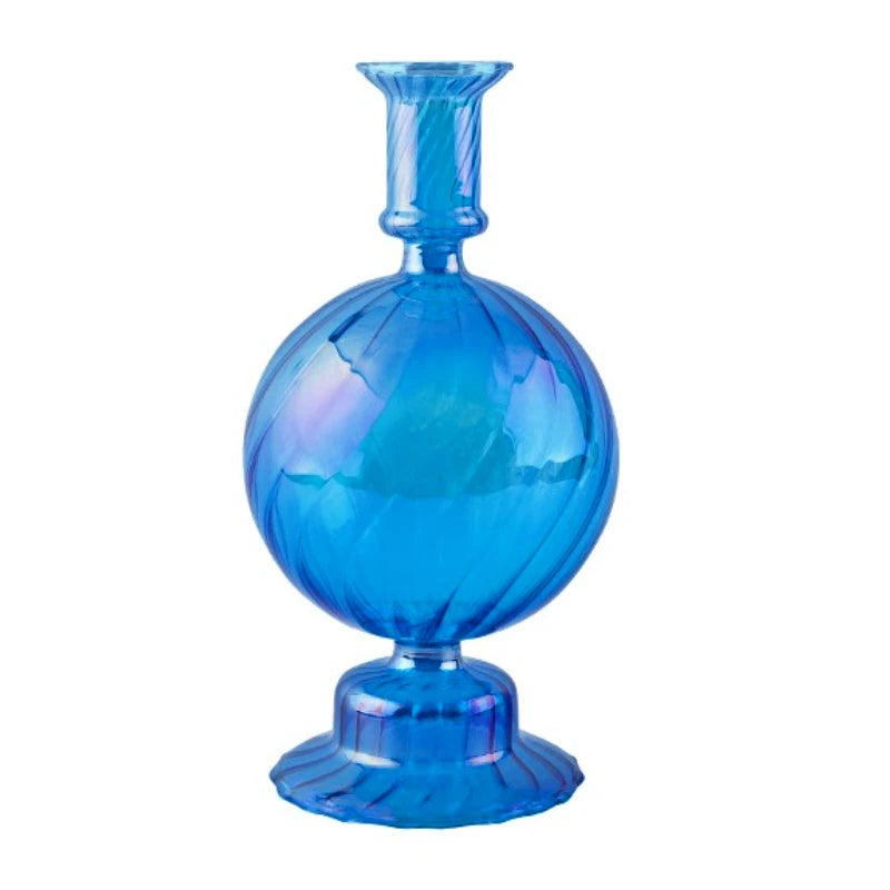 bougeoirs rétro coniques haut en verre pour décoration - vue 14 sur 32