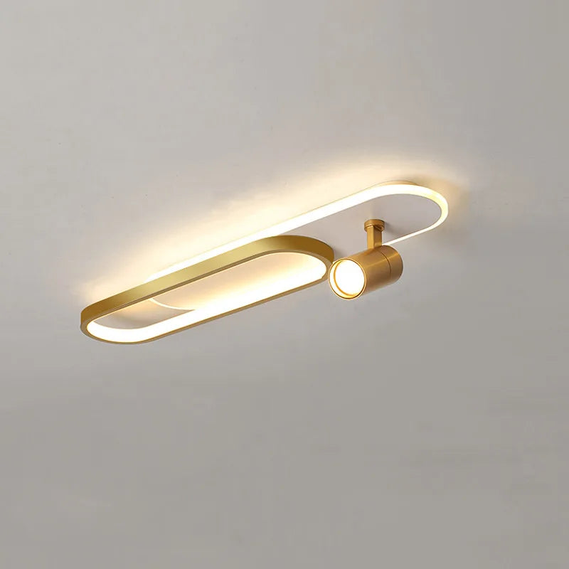 lampe de plafond moderne à leds avec projecteur décoratif