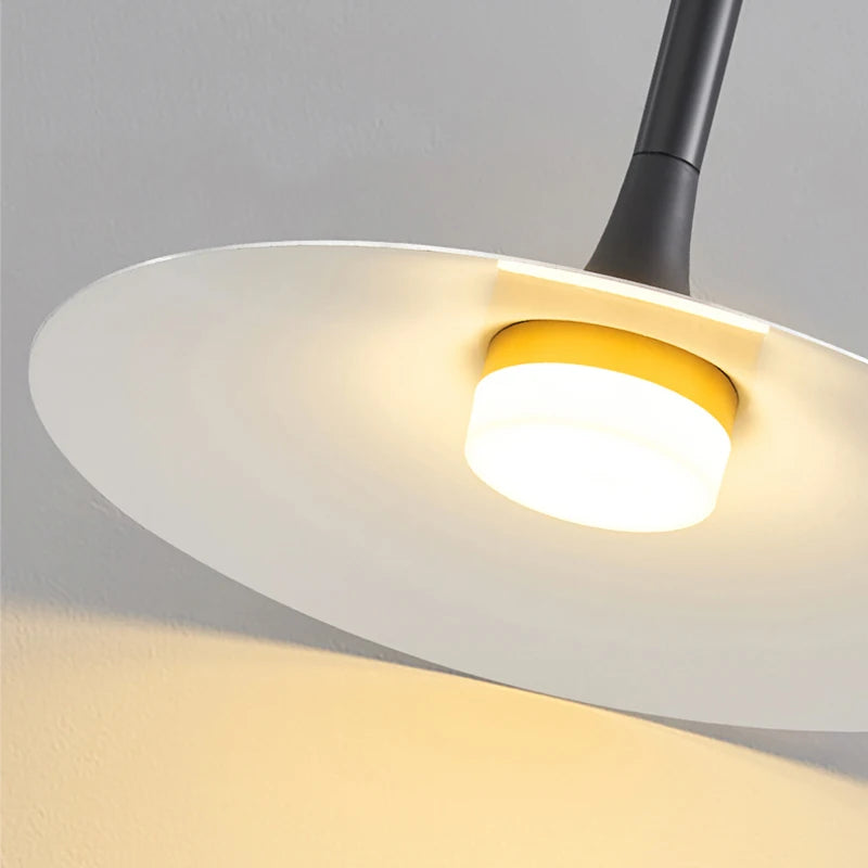 lustre moderne en forme de corne lumineuse led pour décoration intérieure - vue 5 sur 6