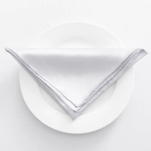 Serviette de table satin lot de 10 réception