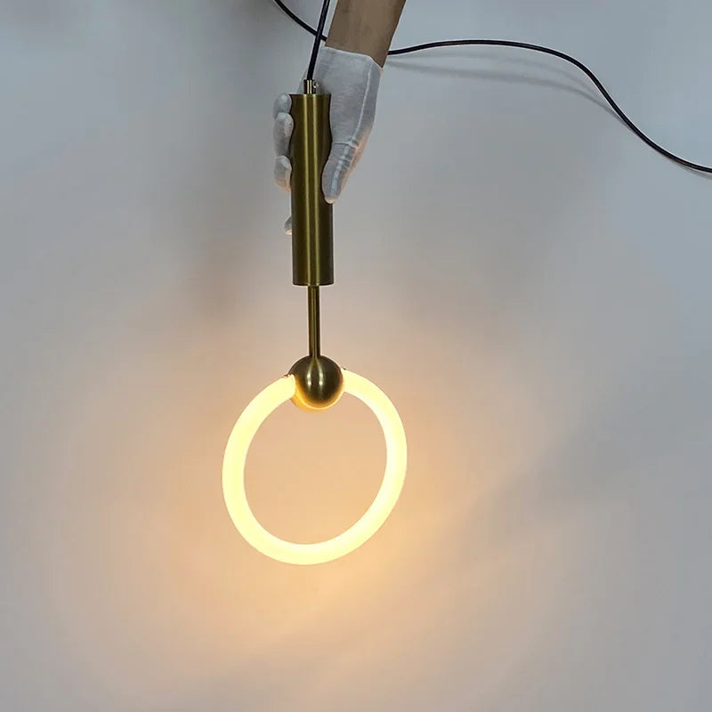 lustres led modernes luxueux lampes suspendues décoration - vue 3 sur 16