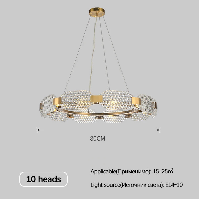 lustre moderne en verre créatif pour décoration intérieure - vue 6 sur 9