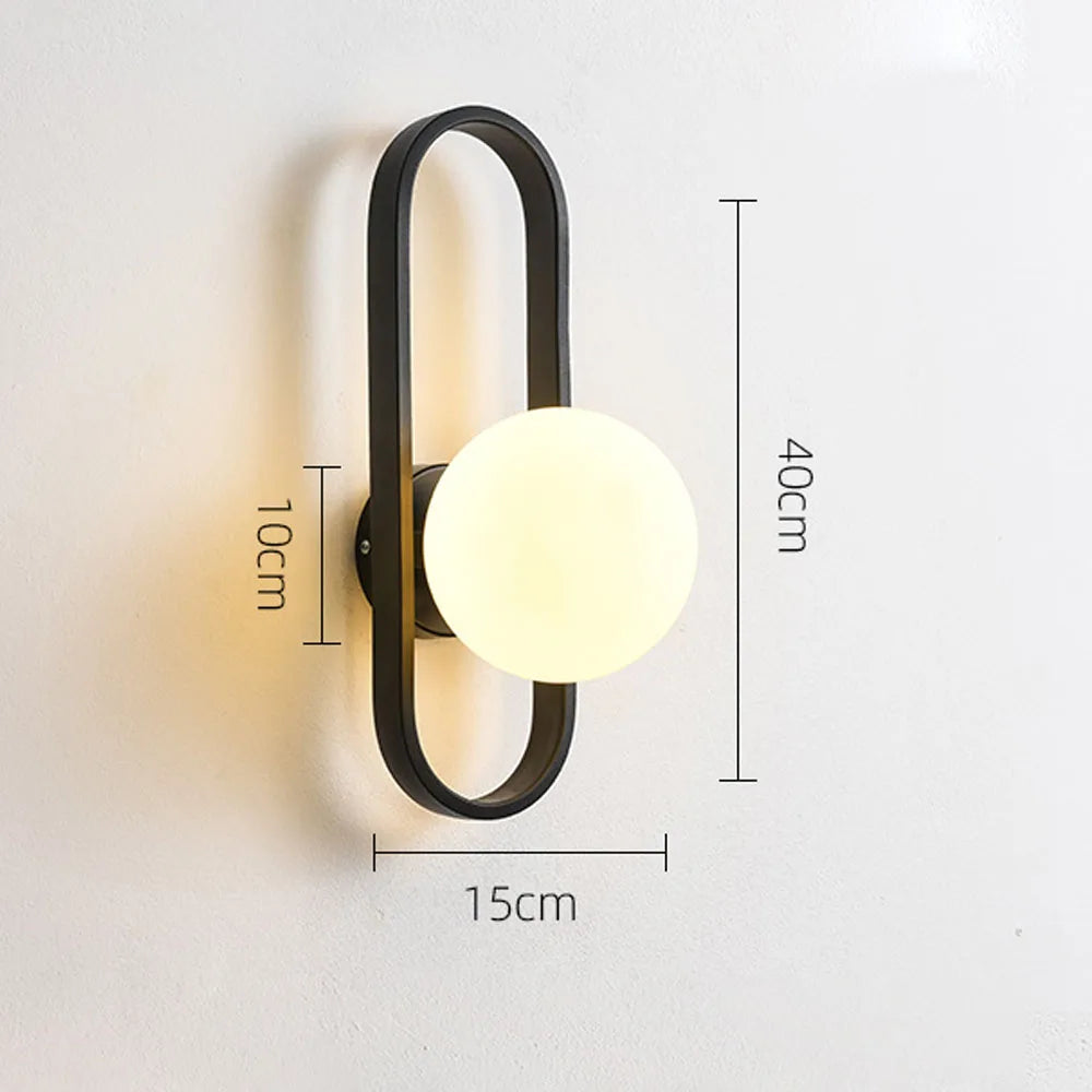 applique murale led de luxe minimalistes modernes d'intérieur