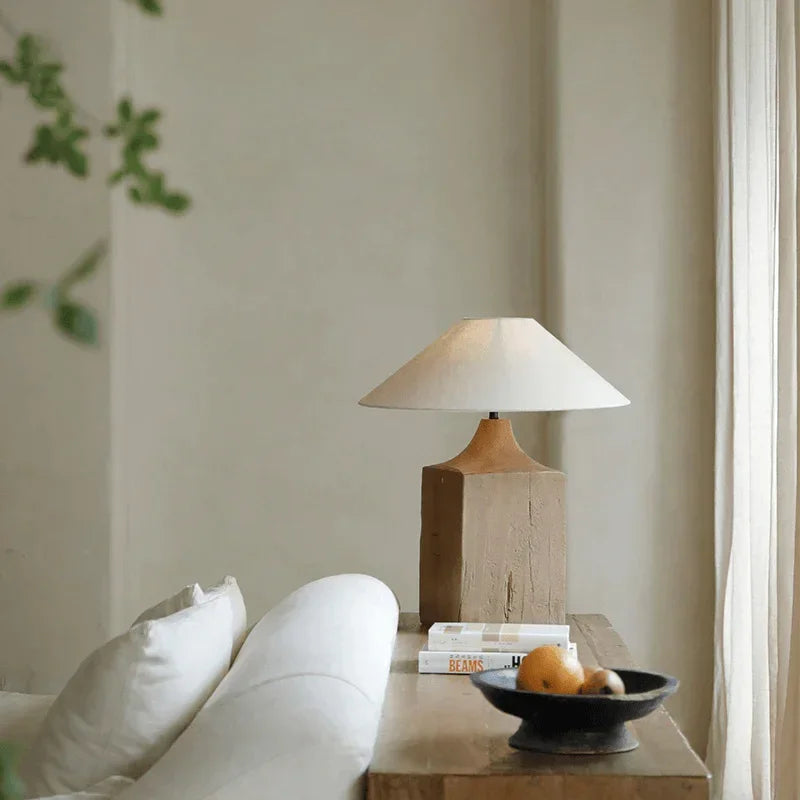 lampe de chevet design japonais wabi-sabi luxe zen et rétro - vue 4 sur 7