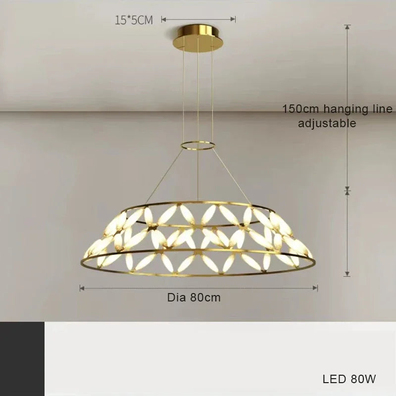 lustre nordique moderne lampe led créative pour décoration intérieure