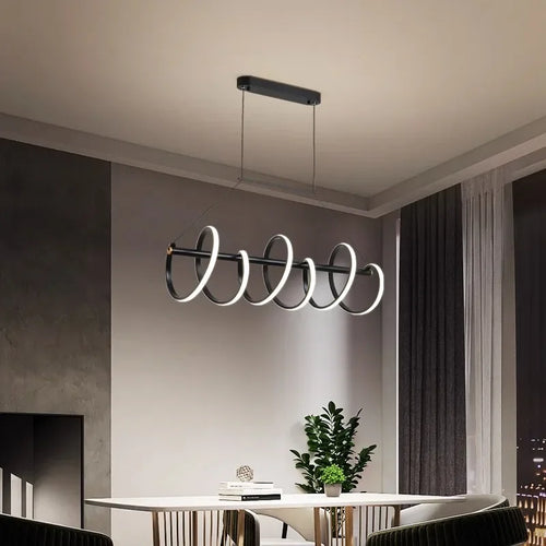 lustre moderne suspension éclairage intérieur suspension - vue 4 sur 6