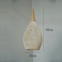 Suspension vintage d'Asie du Sud-Est Lampes en rotin de haute qualité Salon Restaurant Cuisine Luminaires Loft Luminaires