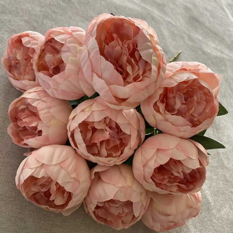 bouquet de pivoines artificielles pour mariage et décoration élégante - vue 7 sur 21