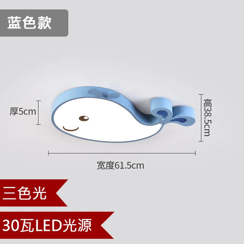 plafonnier LED créatif baleine pour chambre d enfant moderne - vue 10 sur 15