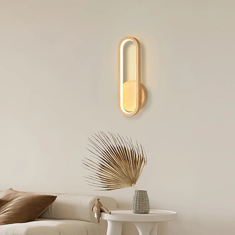 Applique murale moderne en bois LED - vue 3 sur 9