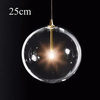 suspension en verre moderne pour décoration intérieure élégante
