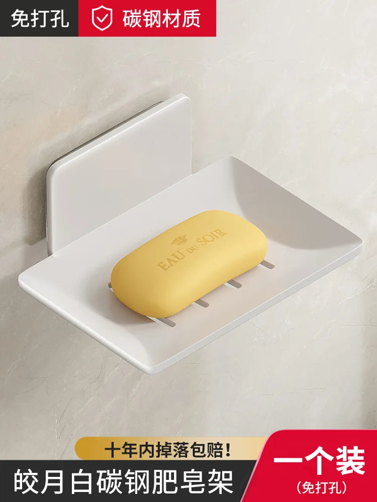 porte-savon mural en aluminium pour rangement pratique et moderne - vue 8 sur 9