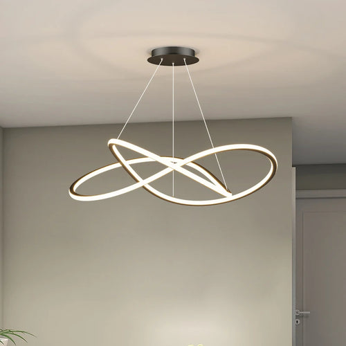 Lustre led arrondi pour décoration intérieure - vue 4 sur 18