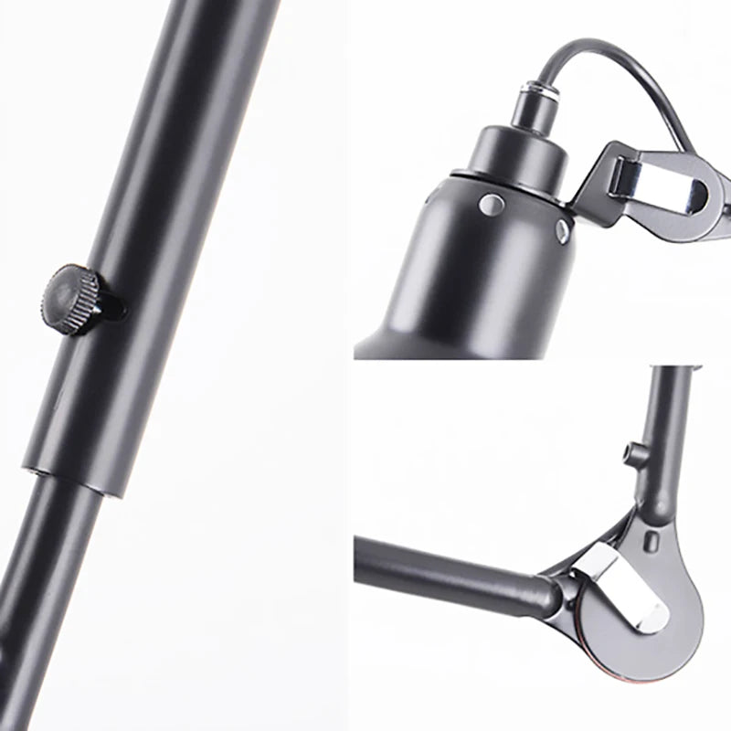 lustre rétro style américain avec abat-jour réglable en longueur - vue 6 sur 21