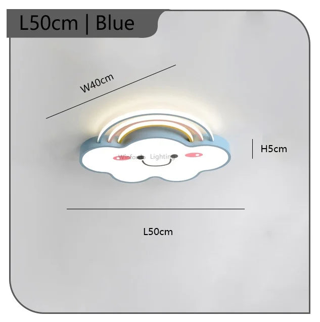 lustre nordique pour chambre d'enfants avec lumières led - vue 11 sur 12