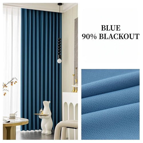 Rideau chenille occultant insonorisant luxe chambre salon moderne - vue 5 sur 9