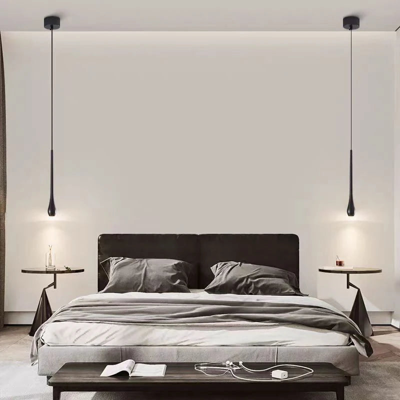 Suspension LED en laiton au design moderne
