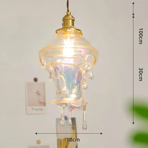 lampe créative gouttelettes de bougie design rétro pour décoration artistique - vue 10 sur 10