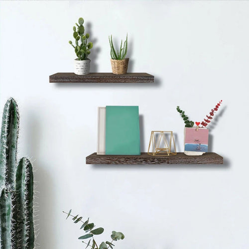 présentoir mural en bois rustique pour rangement décoratif - vue 4 sur 8