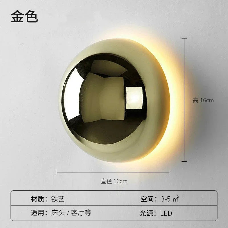 applique murale nordique moderne led pour décoration nocturne - vue 10 sur 11