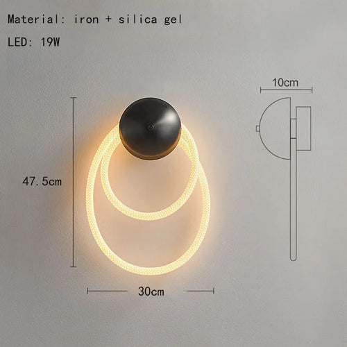 applique murale led en silicone 3000k - vue 11 sur 10