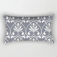 housse de coussin géométrique grise décorative pour chambre ou salon