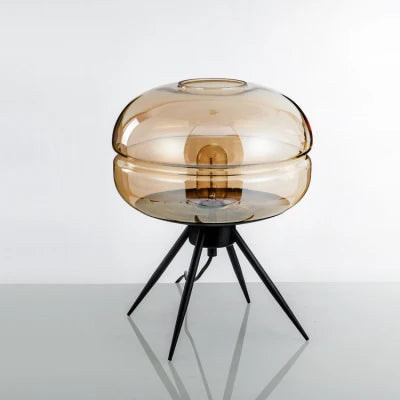 lampe de table led nordique moderne en verre pour décoration nocturne - vue 9 sur 10