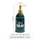 distributeur de savon céramique pour gel douche et désinfectant
