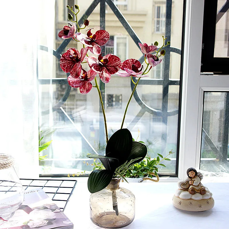 fleurs artificielles orchidées décoratives pour mariage et jardin - vue 4 sur 7